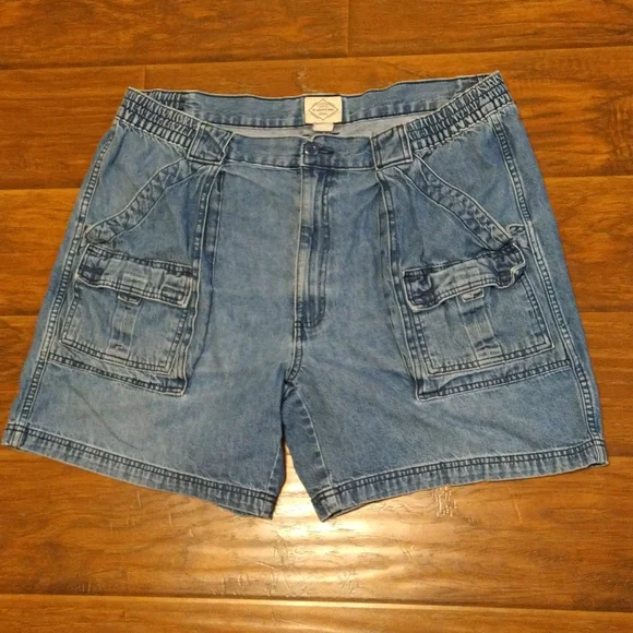 St John's bay men blue jean shorts - Picture 2 of 8